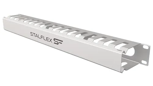 Stalflex Kabel Management für Schreibtisch 1HE 19 Zoll | Cable Management Under Desk