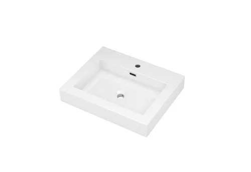 Mai & Mai Aufsatzwaschbecken Col18 - Modernes Aufsatzwaschbecken aus Gussmarmor, langlebig und leicht zu reinigen – das perfekte Highlight für Ihr Badezimmer.