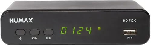 Humax HD Fox - Digitaler Satellitenreceiver in Schwarz, USB PVR Ready und HD-Qualität für besten Fernsehspaß