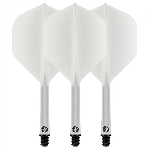 Shot Dart Flight und Shaft, Standard, transparent short, 19,2mm