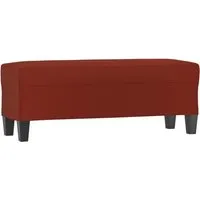 vidaXL Sitzbank Weinrot 100x35x41 cm – Kunstleder & Komfort - Stylische Sitzbank in Weinrot, ideal als zusätzliche Sitzgelegenheit oder Fußhocker. Hochwertiges Kunstleder für einfache Reinigung und langlebige Nutzung. Mit dickem Schaumstoff gepolstert für optimalen Sitzkomfort.