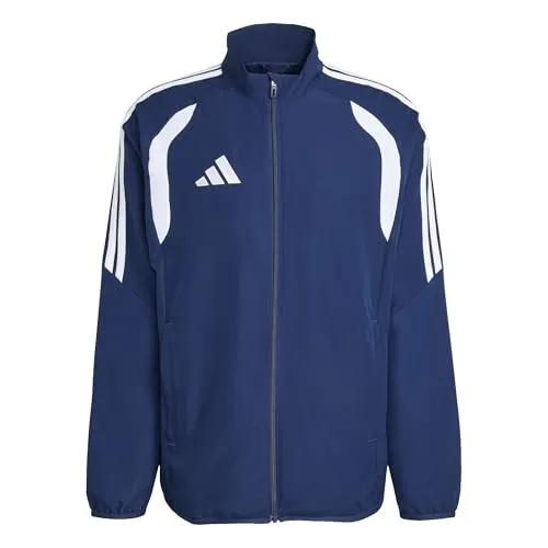 Adidas Tiro 26 League Präsentationsjacke - blau - Stylische Präsentationsjacke für Fußballfans, ideal für Training und Freizeit. Aus leichtem Material, mit elastischen Bündchen für optimalen Sitz und praktische Reißverschlusstaschen.