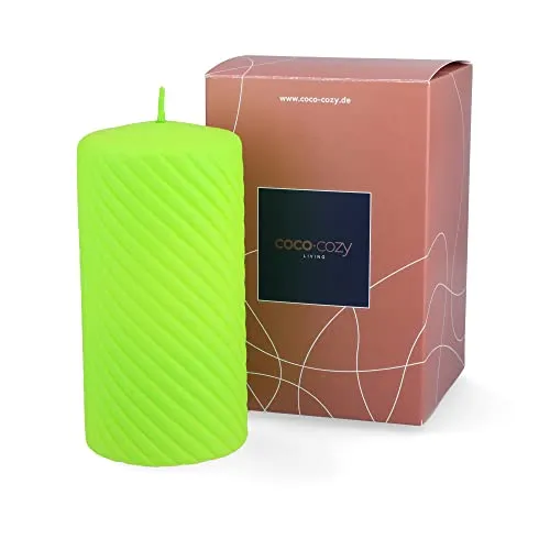 Stumpenkerzen Carla - grün