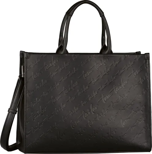Tom Tailor Denice Zip Tote Bag M - Stilvolle Business Handtasche in Schwarz - Elegante Handtasche aus robustem Polyurethan mit praktischem Reißverschluss, ideal für den Alltag. Verstellbarer Umhängeriemen für vielseitigen Tragekomfort.