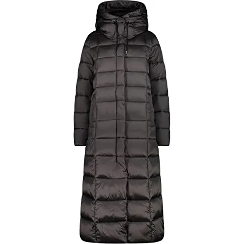 CMP Steppmantel in Grau - 34 - Funktionsjacke mit Feel Warm Flock-Technologie, wasser- und windabweisend, ideal für kalte Tage und Outdoor-Aktivitäten.