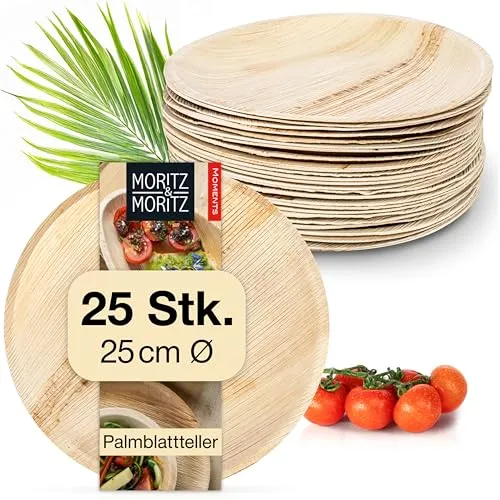 Moritz & Moritz Palmblatt Teller rund Ø 25 cm von Moritz & Moritz