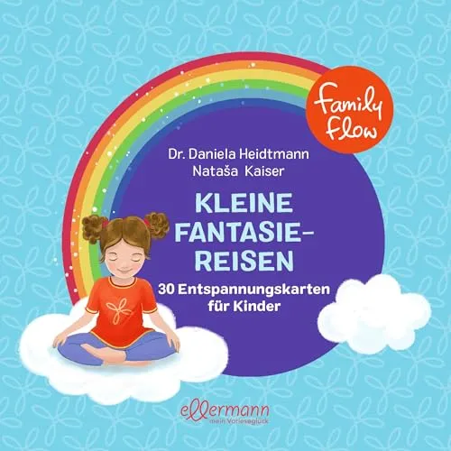 Produktbild FamilyFlow. Kleine Fantasiereisen: 30 Entspannungskarten für Kinder | 30 wunderschön illustrierte Karten zur Förderung von Entspannung und Achtsamkeit für Kinder ab 3 Jahren