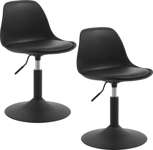 Woltu Barhocker (2 St) - Verstellbarer Büro- und Mehrzweckhocker - Barhocker mit stylischem Design, stufenlos höhenverstellbar und 360° drehbar. Ideal für Wohnzimmer, Küche oder Büro, bietet er maximalen Komfort und Stabilität.