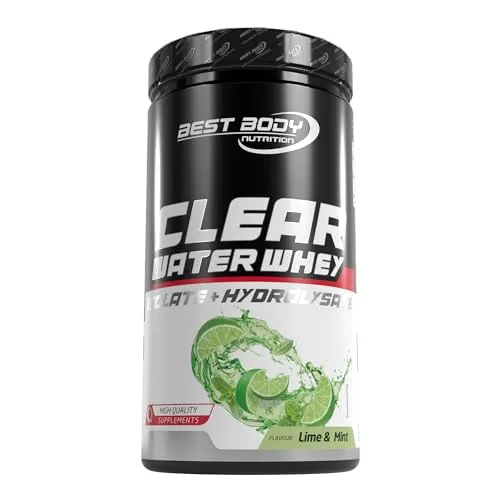 Best Body Nutrition Professional Clear Water Whey Isolate - Lime & Mint - Molkenproteine, erfrischender Geschmack wie Saft oder Eistee, ideal für Sportler zur Muskulatur-Erhaltung und perfekt für Diäten.
