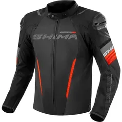 SHIMA Solid 2.0 Motorradjacke, schwarz-rot, Größe 2XL in schwarz von Shima
