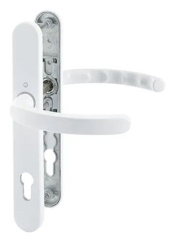 Hoppe Luxembourg Aluminium-Schmalschild-Türgriff-Garnitur 1500/3357N