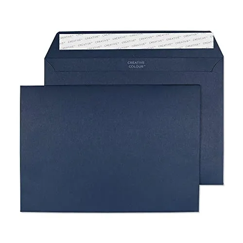Blake Creative Colour 45320 Farbige Briefumschläge Haftklebung Oxford Blau C5 162 x 229 mm 120 g/m² | 25 Stück