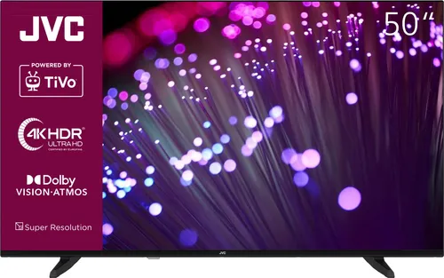 JVC LT-VU3455 TiVo Smart TV 50 Zoll 4K UHD - Fernseher mit beeindruckenden 4K-Ultra-HD-Bildern und Dolby Vision HDR für ein unvergleichliches Seherlebnis.