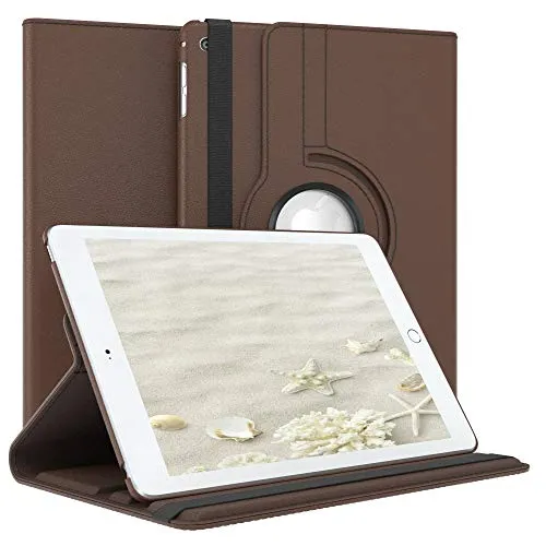 EAZY CASE - Tablet Hülle für iPad mini 4 Schutzhülle 7.9 Zoll Smart Cover Tablet Case Rotationcase zum Aufstellen Klapphülle 360° drehbar mit Standfunktion Tasche Kunstleder Braun