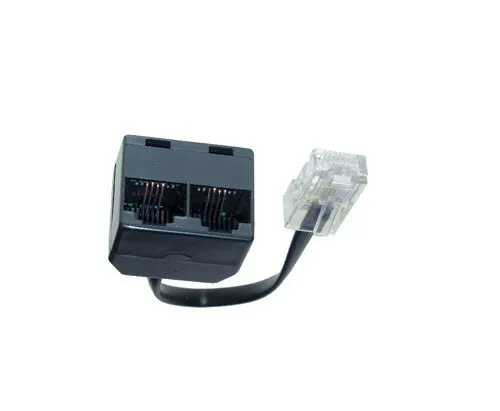 ISDN 2fach Verteiler mit Widerstand Telefonverteiler Splitter Doppeldose Telefon