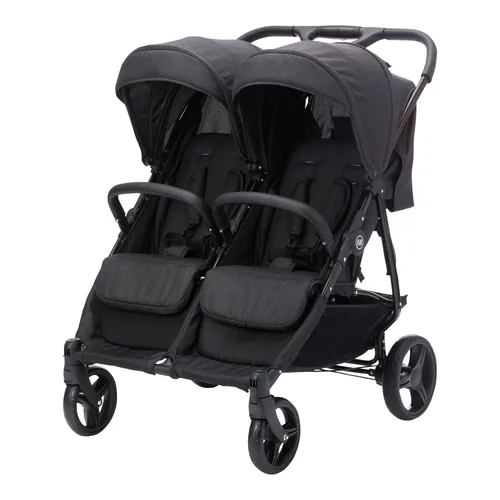 Fillikid Zwillingswagen Duo, schwarz melange