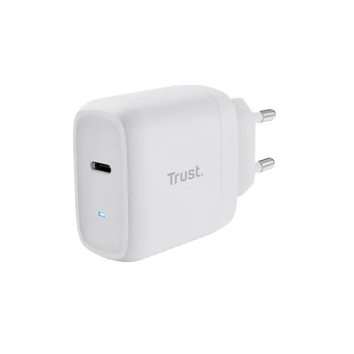 Trust Maxo USB C Ladegerät 45W - Schnellladegerät mit 2m Kabel, 75% recycelte Materialien und weltweite Kompatibilität für iPhone, iPad, Samsung