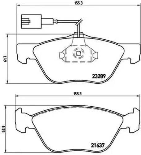 Brembo Bremsbelagsatz XTRA LINE P 23 077X