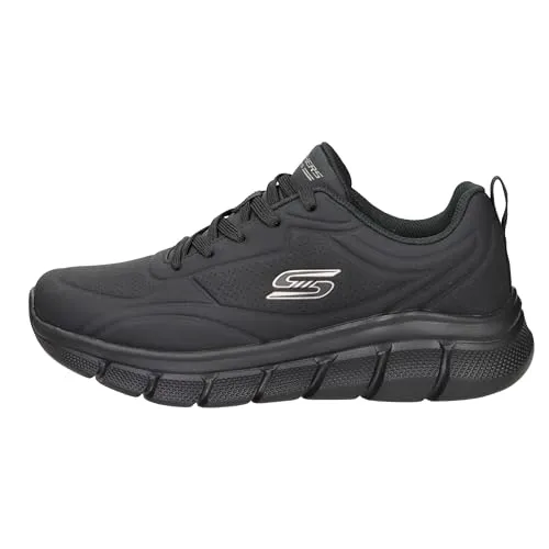 Skechers Bobs B Flex Arctic Edge Schwarz BBK EU 44 - Halbschuhe für Herren, bequem und lässig im Low-Cut-Design mit schnürbarem Obermaterial aus Synthetik, ideal für mühelosen Streetstyle.