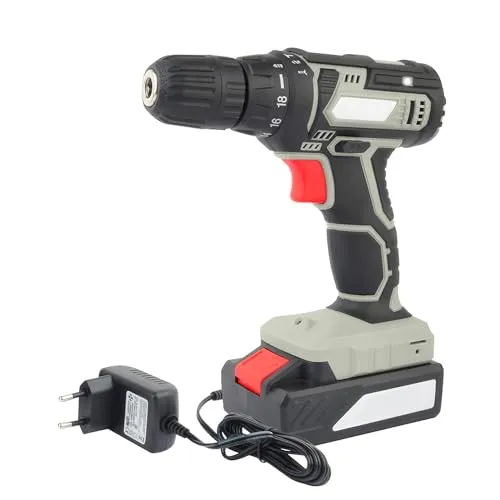 Avilia Schlagbohrschrauber 20 V, 1500 mAh, Doppelgeschwindigkeit, Lithium-Akku, Schnellspannbohrfutter 10 mm, für Holz, Eisen und Wand