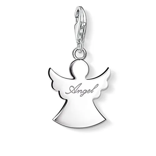 Thomas Sabo Damen Charm-Anhänger Schutzengel in silber von THOMAS SABO