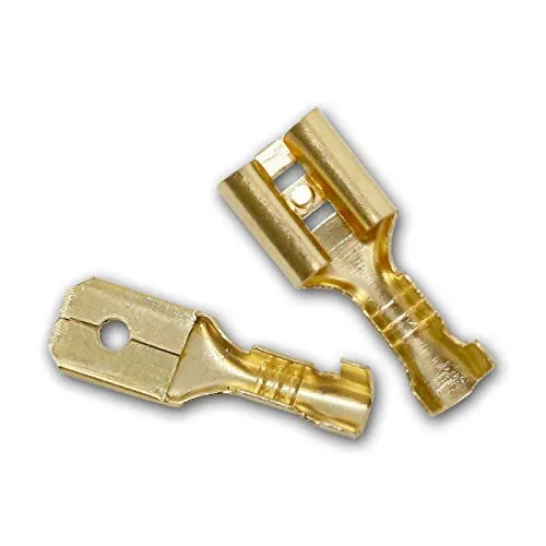 world-trading-net - Flachsteckverbinder 6,3mm unisoliert, 50er Pack, 2,5mm²