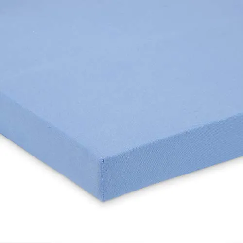 FabiMax Jersey Spannbettlaken für Laufgitter 100x100 cm, blau