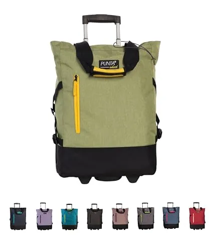 Punta Einkaufstrolley Wheel Sport Grün-Gelb