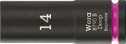 Wera 05005555001 8790 B Impaktor Deep Steckschlüsseleinsatz mit 3/8