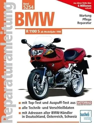 BMW R 1100 S Wartung & Pflege: ab Modelljahr 1998 - Reparaturanleitungen für die BMW R 1100 S ab 1998, umfassende Tipps zur Wartung und Pflege für optimale Leistung und Langlebigkeit.
