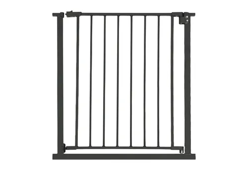 relaxdays Türschutzgitter Treppenschutzgitter 75–100 cm, schwarz - Kindersicherungen: Schütze Dein Kleinkind mit diesem zuverlässigen, bohrfreien Türschutzgitter, das sich einfach einhändig bedienen lässt und für Öffnungsbreiten von 75–100 cm geeignet ist.