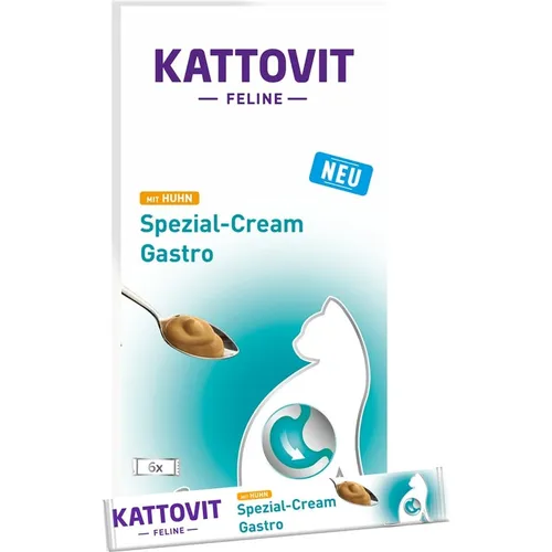 Kattovit Katzensanck Diet Spezial-Cream gastro mit Huhn 6 x 15 g