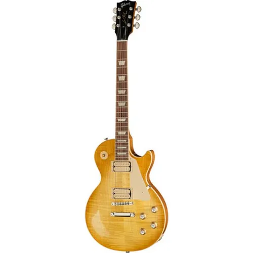 Gibson Les Paul Standard 60s Double Trouble Vintage Honey Burst Gloss E-Gitarre - Limitierte E-Gitarre mit Mahagoni-Korpus und AA-Riegelahorn-Decke, bietet einzigartigen Vintage-Sound durch Burstbucker Pickups und exquisites Hochglanz-Finish.