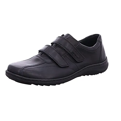 Herwig Herren-Sneaker 478301-174 schwarz Gr. 46 - Herren-Sneaker aus hochwertigem Leder mit herausnehmbaren Fußbetten für optimale Unterstützung von Fußgewölbe und Mittelfuß, ideal für den täglichen Komfort.
