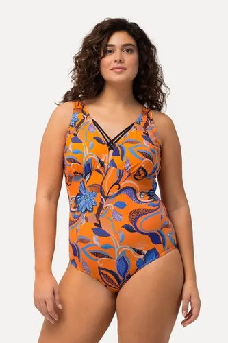 Ulla Popken Badeanzug Badeanzug Blüten Zierbänder Softcups von Ulla Popken