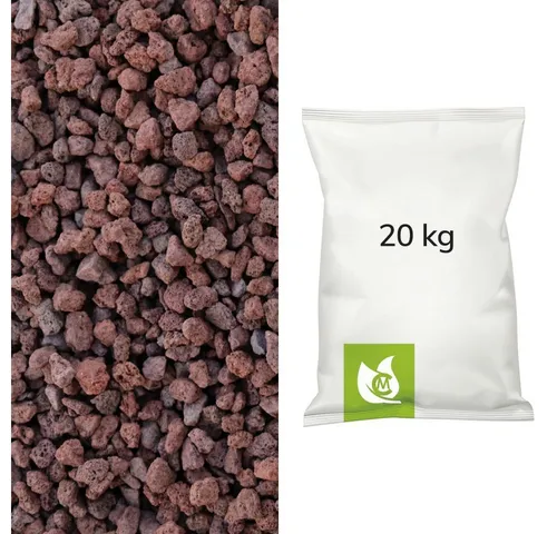 CM-Gartendesign Lavasteine Lavamulch 20L (8/16mm, rotbraun) - Lavamulch in Rot/Braun für optische Akzente im Garten. Ideal zur Abdeckung von Beeten und Töpfen, unterdrückt Unkraut und sorgt für einen gepflegten Look. Pflegeleicht und langlebig – eine moderne Wahl für jedes Außenareal.