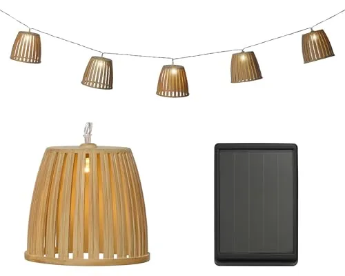 Lumineo Solar LED-Lichterkette 4,5 m - Outdoor Solarlichterkette für Garten und Balkon, mit 10 warmweißen LEDs und bis zu 6 Stunden Leuchtdauer - perfekte Dekoration für Feste und besondere Anlässe.