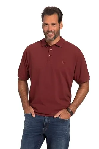 JP 1880 Herren große Größen Übergrößen Menswear L-8XL Poloshirt, Basic, Bauchfit, Piqué, XXL bis 10XL dunkel kirschrot XXL 712617349-XXL