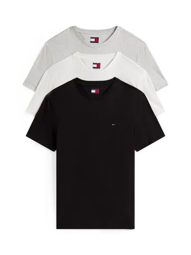 Tommy Jeans TJM XSLIM 3 PACK TEE - Herren T-Shirts - Herren-Shirts im 3er Pack von Tommy Jeans. Slim Fit, aus 100% Baumwolle und mit Rundhalsausschnitt für hohen Tragekomfort und lässigen Style.