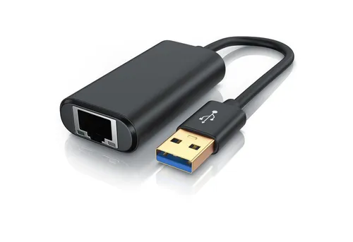 Primewire Netzwerk-Adapter, 12 cm, USB 3.0 auf RJ45 Buchse Netzwerkadapter kompatibel zu Nintendo Switch