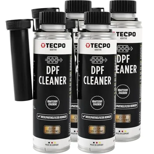 TECPO 4x Partikelfilter Reiniger Diesel DPF, 300ml DPF Diesel Reiniger Additiv Zusatz Kraftstoffzusatz Dieselpartikelfilter Reiniger Dieselkraftstoffadditiv