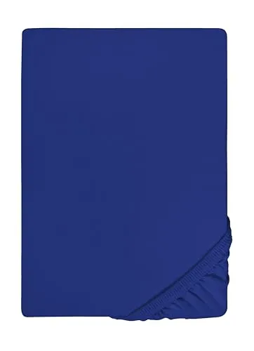 Biberna Feinjersey Spannbettlaken 0077144 blau von biberna