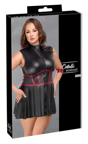 Kleid Mieder Bondage XL Schwarz