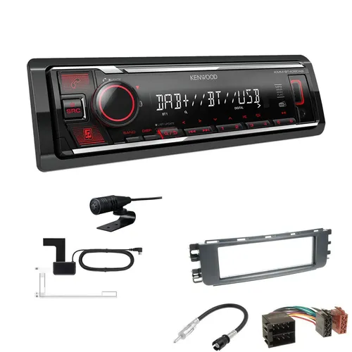 Kenwood KMM-BT408 DAB+ 1-DIN Auto Radio Bluetooth für Smart ForFour 2004-2006
