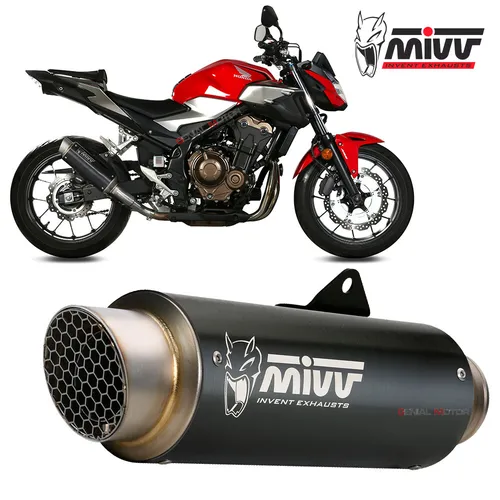Produktbild MIVV GP PRO Auspuff Schwarz für HONDA CB 500 F 2019-2023