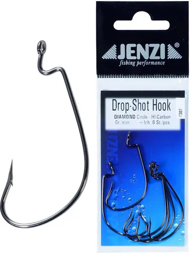 Jenzi Drop-Shot Haken Circle 6 Stück 3/0