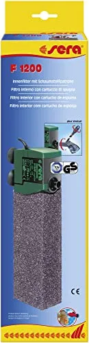 sera 6827 Innenfilter F 1200 - Regelbarer Aquarienfilter mit Feinschwamm, schützt Larven und Jungfische und fördert biologisch aktive Zone