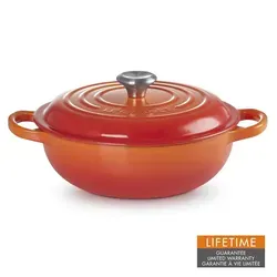 Le Creuset Stew Pot Rund 22 cm ofenrot in rot von Le Creuset