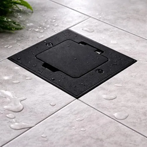 Edelstahl Einbausteckdose IP44 mit Klappdeckel