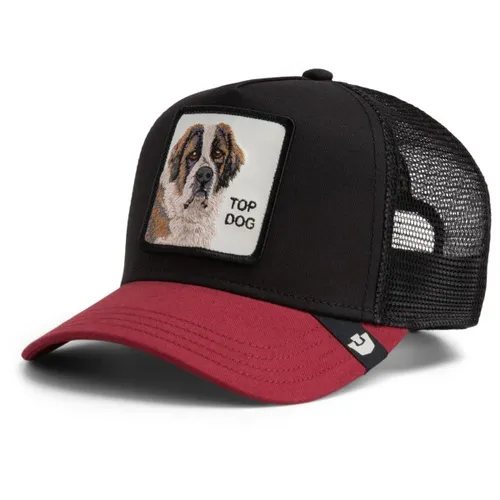 Goorin Bros. The Top Dog Trucker Cap – Schwarz - Unisex Trucker Cap mit Hundepatch, atmungsaktiv und leicht, ideal für Freizeitaktivitäten. Verstellbar für perfekten Sitz und mit UV-Schutz ausgestattet.